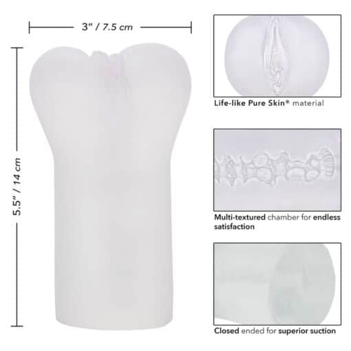 CALEXOTICS - BOUNDLESS VULVA MASTURBADOR TRANSPARENTE - Imagen 4