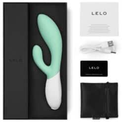 LELO - INA 3 VERDE VIBRADOR RABBIT LUJO VERDE AGUA - piKanteo | Despierta tu lado más piKante
