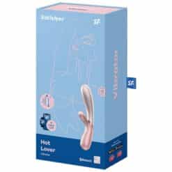 SATISFYER - HOT LOVER VIBRADOR ROSA & BEIGE - piKanteo | Despierta tu lado más piKante