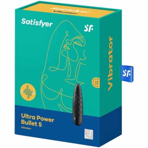 SATISFYER - ULTRA POWER BULLET 5 BALA VIBRADORA NEGRA - Imagen 3