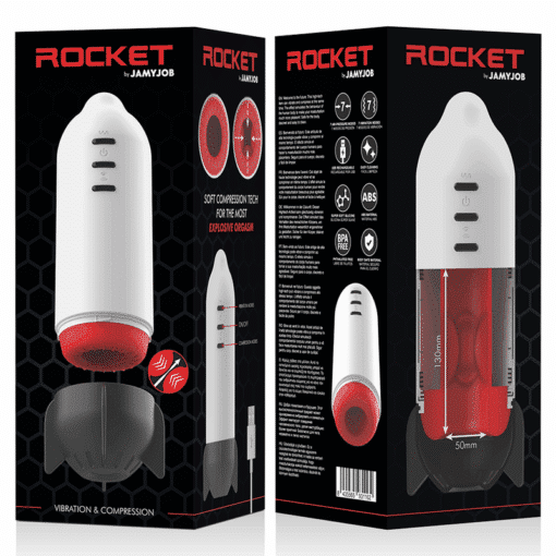 JAMYJOB - ROCKET MASTURBADOR TECNOLOGÍA SOFT COMPRESSION Y VIBRACIÓN - Imagen 10