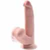 KING COCK - PLUS 3D DILDO SWINGING BALLS 24.5 CM NATURAL - piKanteo | Despierta tu lado más piKante