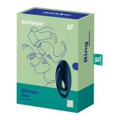 SATISFYER - GLORIOUS DUO ANILLO VIBRADOR AZUL - piKanteo | Despierta tu lado más piKante
