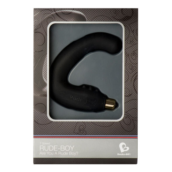 Alternative view of ROCKS-OFF - RUDE-BOY MASAJEADOR DEL PUNTO G MASCULINO 7 V NEGRO
