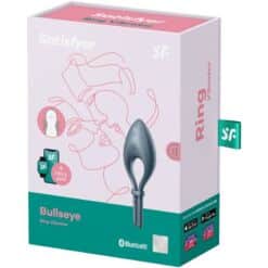 SATISFYER - BULLSEYE ANILLO VIBRADOR APP GRIS - piKanteo | Despierta tu lado más piKante