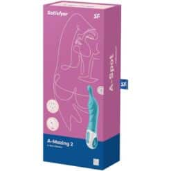 SATISFYER - AMAZING 2 VIBRADOR PUNTO A TURQUESA - piKanteo | Despierta tu lado más piKante