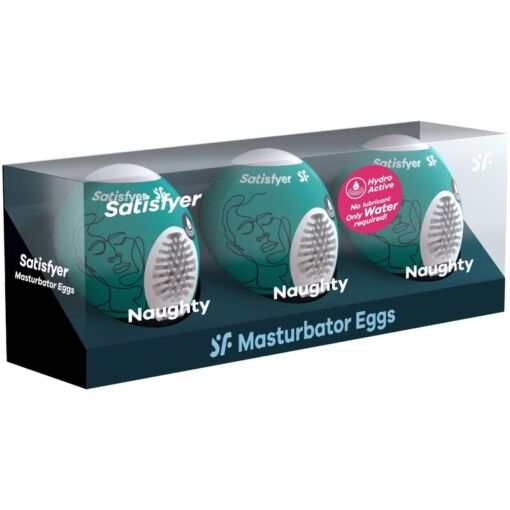 SATISFYER - 3 HUEVOS MASTURBADORES NAUGHTY - Imagen 2