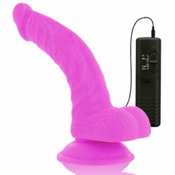 DIVERSIA - DILDO REALÍSTICO FLEXIBLE CON VIBRACIÓN LILA 21.5 CM -O- 4.5 CM - piKanteo | Despierta tu lado más piKante