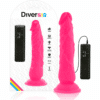 DIVERSIA - DILDO REALÍSTICO FLEXIBLE CON VIBRACIÓN ROSA 21 CM -O- 4.9 CM - piKanteo | Despierta tu lado más piKante