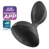 SATISFYER - SWEET SEAL PLUG VIBRADOR APP NEGRO - piKanteo | Despierta tu lado más piKante