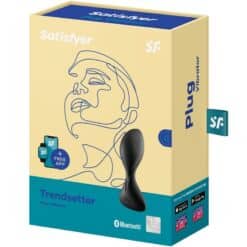 SATISFYER - TRENDSETTER PLUG VIBRADOR APP NEGRO - piKanteo | Despierta tu lado más piKante