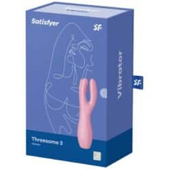 SATISFYER - THREESOME 3 VIBRADOR ROSA - piKanteo | Despierta tu lado más piKante