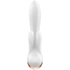 SATISFYER - DOUBLE FLEX VIBRADOR APP BLANCO - piKanteo | Despierta tu lado más piKante