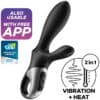 SATISFYER - HEAT CLIMAX+ VIBRADOR ANAL APP NEGRO - piKanteo | Despierta tu lado más piKante