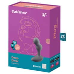SATISFYER - DEEP DIVER PLUG VIBRADOR APP GRIS - piKanteo | Despierta tu lado más piKante