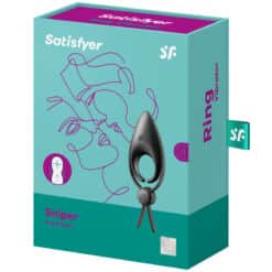 SATISFYER - SNIPER ANILLO VIBRADOR NEGRO - piKanteo | Despierta tu lado más piKante