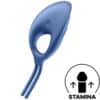 SATISFYER - SWORDSMAN ANILLO VIBRADOR AZUL - piKanteo | Despierta tu lado más piKante