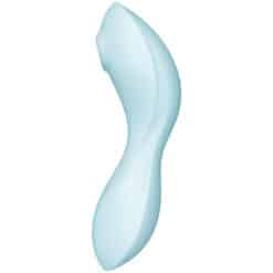 SATISFYER - CURVY TRINITY 5 ESTIMULADOR Y VIBRADOR APP AZUL - piKanteo | Despierta tu lado más piKante