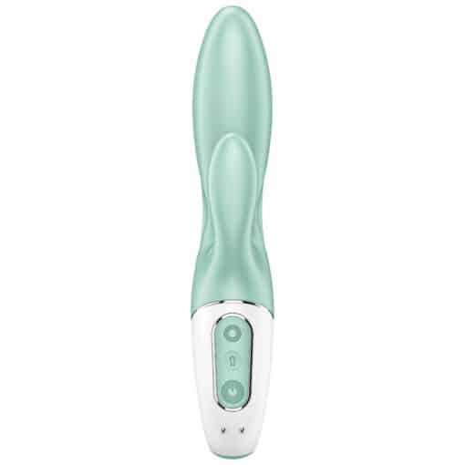 SATISFYER - AIR PUMP BUNNY 5+ VIBRADOR RABBIT INFLABLE APP VERDE - Imagen 2