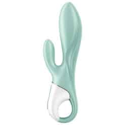 SATISFYER - AIR PUMP BUNNY 5+ VIBRADOR RABBIT INFLABLE APP VERDE - piKanteo | Despierta tu lado más piKante