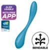 SATISFYER - G-SPOT FLEX 5 MULTI VIBRADOR AZUL - piKanteo | Despierta tu lado más piKante