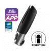 SATISFYER - POWER MASTURBATOR NEGRO Y PLATA - piKanteo | Despierta tu lado más piKante