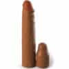 FANTASY X- TENSIONS - PIPEDREAMS SLEEVE 20,32 CM + 5,00 CM INCH PLUG CARAMEL - piKanteo | Despierta tu lado más piKante