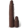 FANTASY X- TENSIONS - PIPEDREAMS SLEEVE 22,86 CM + 7,62 CM PLUG BROWN - piKanteo | Despierta tu lado más piKante