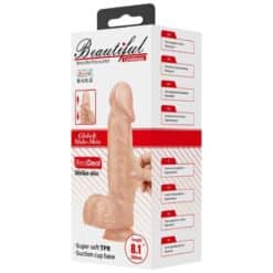 BAILE - BEAUTIFUL ENCOUNTER CATOBLEPAS DILDO REALÍSTICO FLEXIBLE 20.6 CM NATURAL - piKanteo | Despierta tu lado más piKante