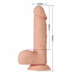 BAILE - BEAUTIFUL ENCOUNTER BAHAMUT DILDO REALÍSTICO FLEXIBLE 21.8 CM NATURAL - piKanteo | Despierta tu lado más piKante