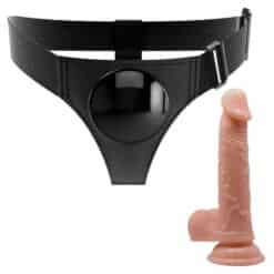 PRETTY LOVE - HARNESS BRIEFS ARNÉS UNIVERSAL CON DILDO KEVIN 19 CM NATURAL - piKanteo | Despierta tu lado más piKante
