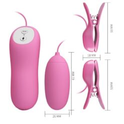 PRETTY LOVE - PINZAS CON VIBRACIÓN Y ELETROSHOCK ROSA - piKanteo | Despierta tu lado más piKante