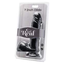Alternative view of GET REAL - DILDO 18 CM CON TESTÍCULOS NEGRO