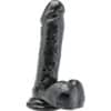 GET REAL - DILDO 18 CM CON TESTÍCULOS NEGRO - piKanteo | Despierta tu lado más piKante