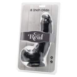Alternative view of GET REAL - DILDO 20,5 CM CON TESTÍCULOS NEGRO