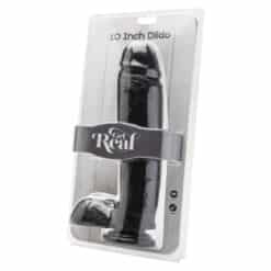 Alternative view of GET REAL - DILDO 25,5 CM CON TESTÍCULOS NEGRO