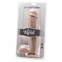 GET REAL - DILDO 25,5 CM CON TESTÍCULOS NATURAL - piKanteo | Despierta tu lado más piKante