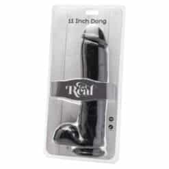 Alternative view of GET REAL - DILDO 28 CM CON TESTÍCULOS NEGRO