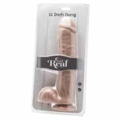 GET REAL - DILDO 28 CM CON TESTÍCULOS NATURAL - piKanteo | Despierta tu lado más piKante