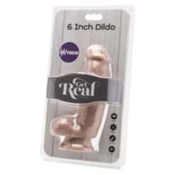 Alternative view of GET REAL - DILDO 12 CM CON TESTÍCULOS VIBRADOR NATURAL