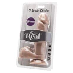 Alternative view of GET REAL - DILDO 18 CM CON TESTÍCULOS VIBRADOR NATURAL