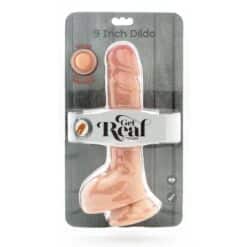 GET REAL - DUAL DENSITY DILDO 25,5 CM CON TESTÍCULOS NATURAL - piKanteo | Despierta tu lado más piKante
