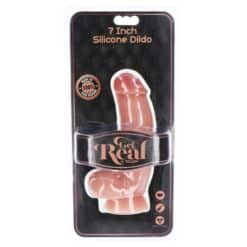 GET REAL - DILDO SILICONA 18 CM CON TESTÍCULOS NATURAL - piKanteo | Despierta tu lado más piKante