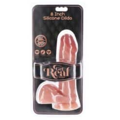 GET REAL - DILDO SILICONA 20,5 CM CON TESTÍCULOS NATURAL - piKanteo | Despierta tu lado más piKante