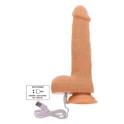 GET REAL - DILDO VIBRADOR CON BOLAS GIRATORIAS NATURAL - piKanteo | Despierta tu lado más piKante