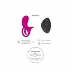 XOCOON - ANILLO VIBRADOR PARA PAREJAS FUCSIA - piKanteo | Despierta tu lado más piKante