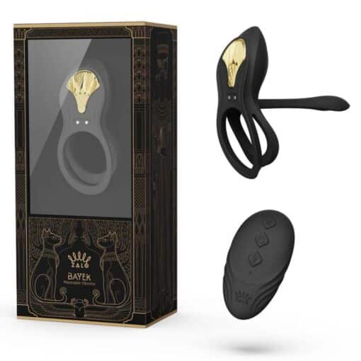 ZALO - BAYEK ANILLO VIBRADOR CONTROL REMOTO PAREJAS NEGRO - Imagen 20