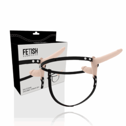 Alternative view of FETISH SUBMISSIVE HARNESS - DOBLE PENETRACIÓN FLESH