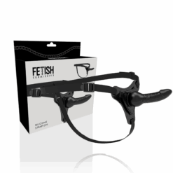 Alternative view of FETISH SUBMISSIVE HARNESS - SILICONA NEGRO REALISTIC 16 CM