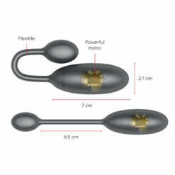 ONINDER - DENVER HUEVO VIBRADOR NEGRO 7 X 2.7 CM - APP GRATUITA - piKanteo | Despierta tu lado más piKante